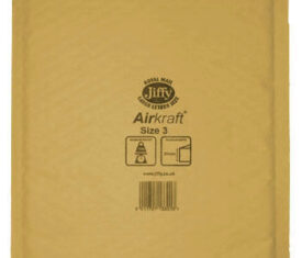 100 JL3 GENUINE 'GOLD' AIRKRAFT JIFFY BAGS 220X320 FREE24HP&P 