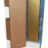 Gold Gift Wrap Postal Box for Wine Bottles Christmas includes Bubble Wrap