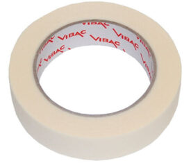 Vibac Cream Paper Masking Tape Adhesive 25mm x 50m Qty 12 Rolls