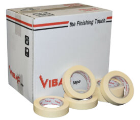 Vibac Cream Paper Masking Tape Adhesive 25mm x 50m Qty 36 Rolls