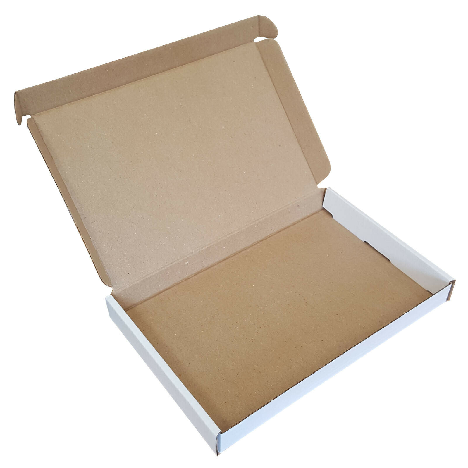 195mm x 130mm x 20mm White Large Letter PIP Cardboard Mailing Postal Boxes