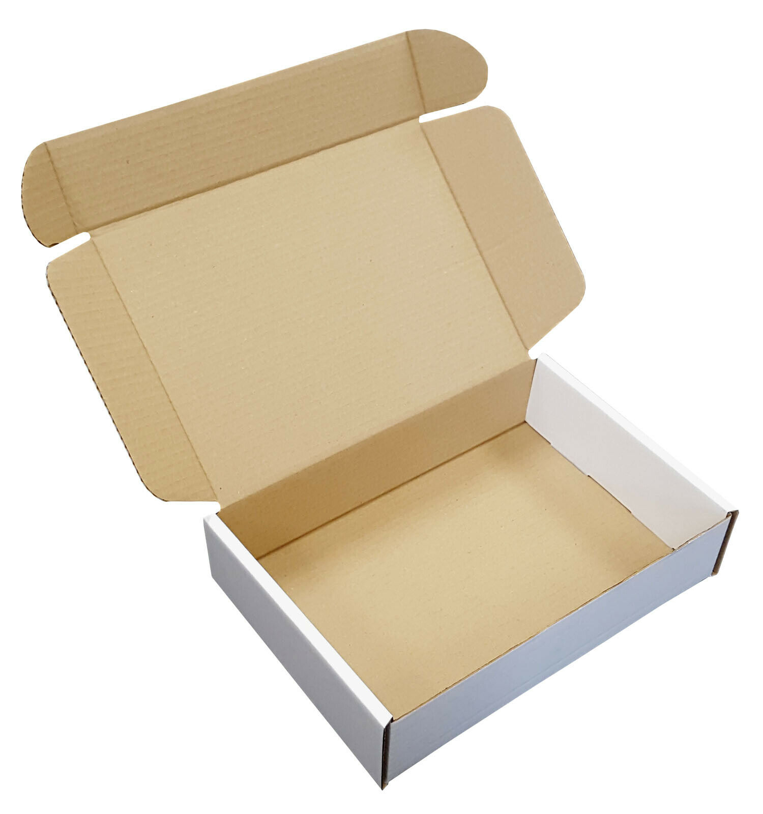 310mm x 220mm x 70mm White Small Parcel Die Cut Postal Mailing Shipping Boxes