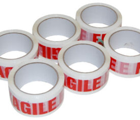 48mm x 66m Fragile Packing Parcel Moving House Adhesive Tape Qty 6 Rolls