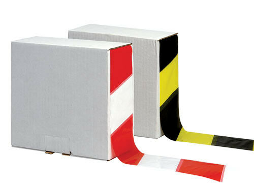 70mm x 500m Polythene Barrier Tape Non Adhesive Black Yellow or Red White