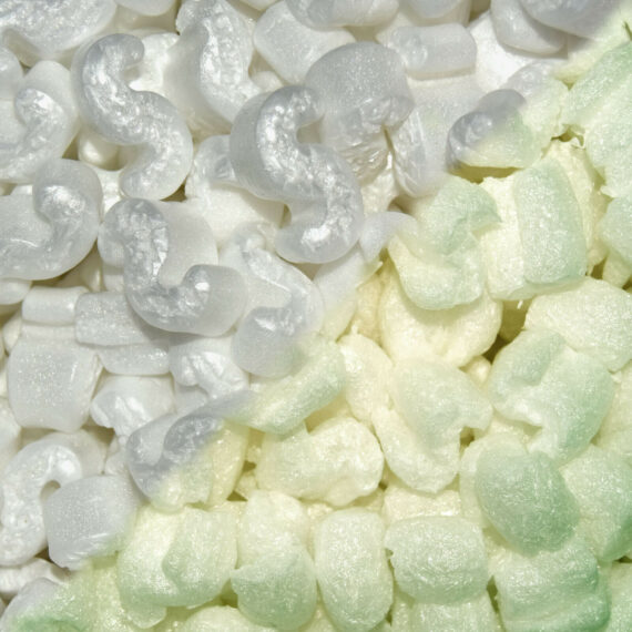 Polystyrene Chips Packing Peanuts Void Fill Loose Fill Plain or Bio-Degradable
