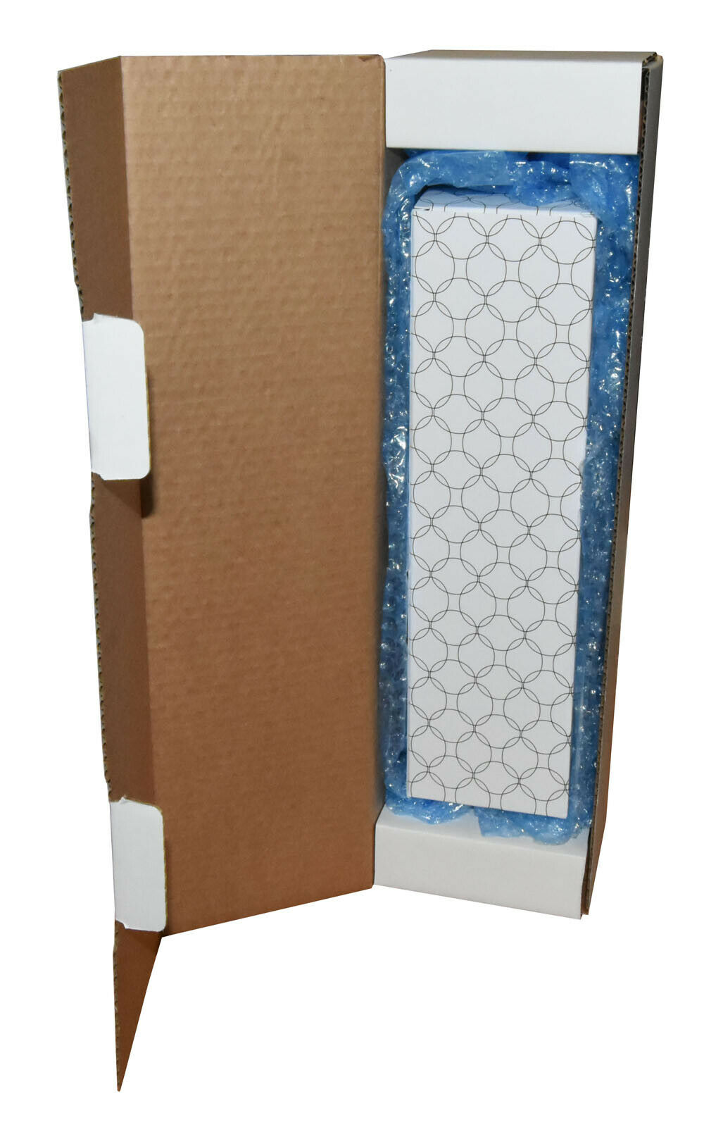Ovals Gift Wrap Postal Box for Wine Bottles Christmas includes Bubble Wrap
