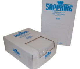 Sapphire Polythene Poly Plastic Food Storage Bags Plain Clear 500 Gauge 9 Sizes