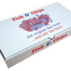 12" x 6" x 2" Fish and Chips Chippy Takeout Takeaway Box Printed Die Cut Boxes