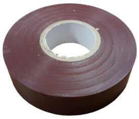 19mm x 33m Brown Flame Resistant Electrical PVC Tape Qty 30 Rolls