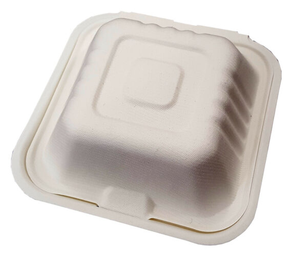 6" Burger Kebab Fast Food Takeaway Boxes 100% Bio Degradable Pack of 125