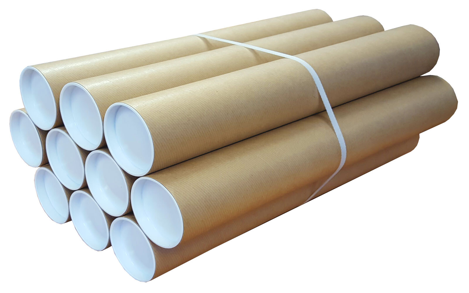 Cardboard Postal Tubes Heavy Duty 400mm x 76mm A4 A3 for Posters Artwork Qty 10