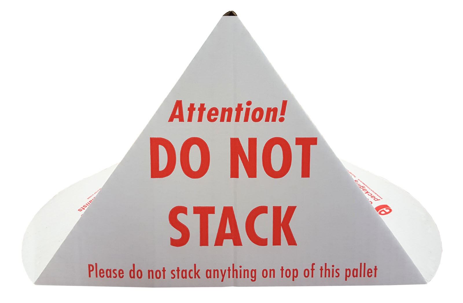 Do Not Stack Cones for Pallets Printed Cardboard Warning Triangles