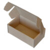 Brown Die Cut Folding Lid Postal Cardboard Boxes Small Parcel Shipping Cartons