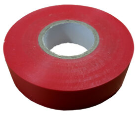 19mm x 33m Red Flame Resistant Electrical PVC Tape Qty 12 Rolls
