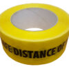 48mm x 66m Safe Distance 1m Floor Marking Tape Yellow Qty 6 Rolls