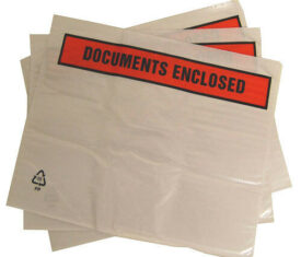 500 A4 318mm x 235mm Self Adhesive Printed Documents Enclosed Wallets