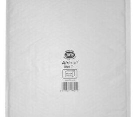 Box of 50 White Jiffy Airkraft Bubble Envelopes Size 7 340mm x 445mm