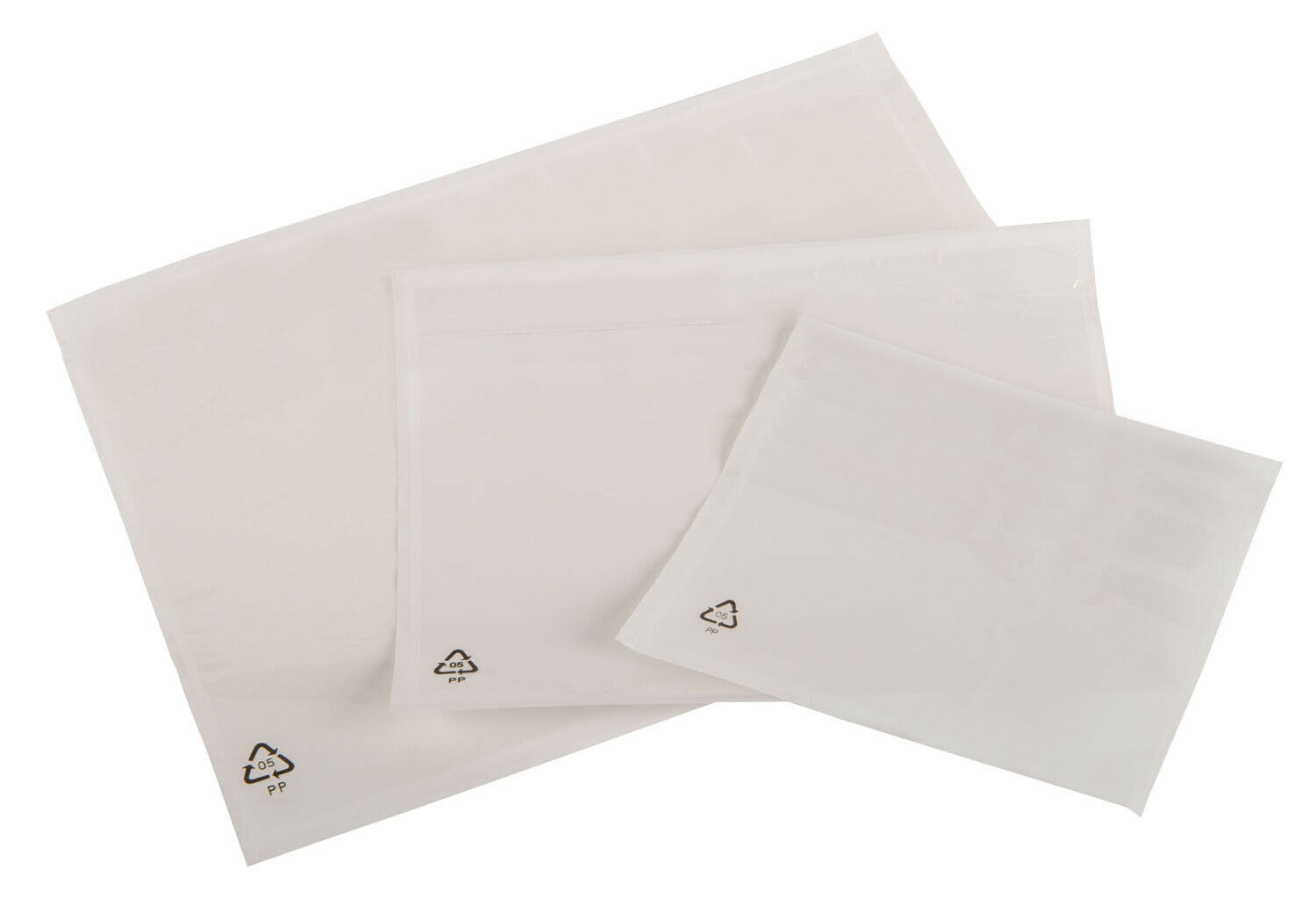 1000 A5 225mm x 165mm Self Adhesive Plain Packing List Envelopes