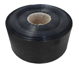 500 Gauge Black Polythene Layflat Tubing for Wrapping and Heat Sealing