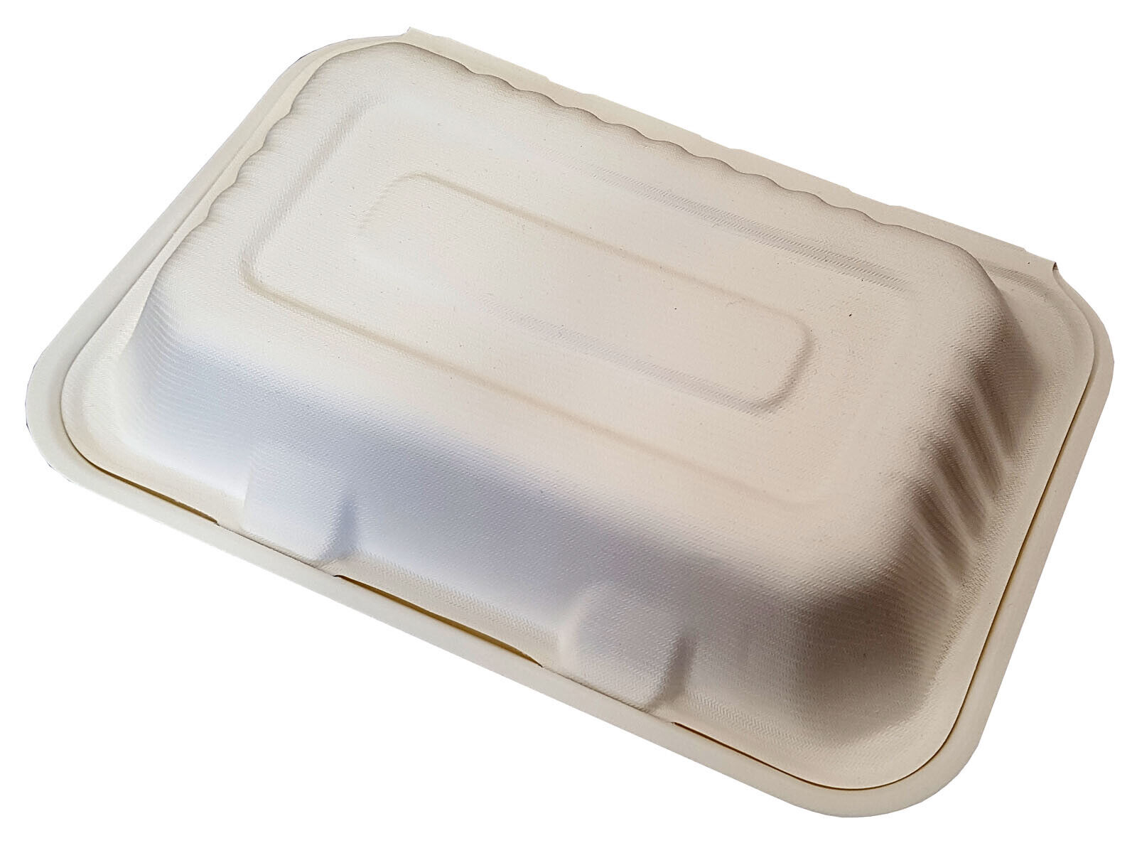 9" x 6" Two Compartment Fast Food Takeaway Boxes 100% Bio Degradable Pack of 125