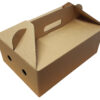 Die Cut Takeout Takeaway Boxes with Carry Handles for Chinese Indian