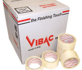 Vibac 832 Clear No Noise Hot Melt Adhesive Tape 48mm x 66m Qty 36 Rolls