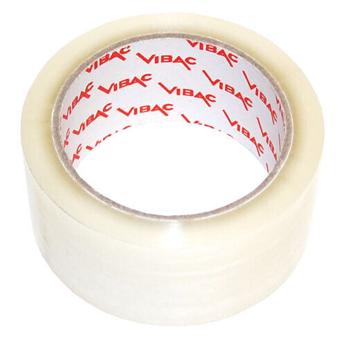 Vibac 832 Clear No Noise Hot Melt Adhesive Tape 48mm x 66m Qty 6 Rolls