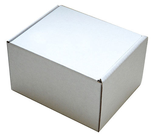 152mm x 127mm x 95mm White Small Parcel Die Cut Postal Mailing Shipping Boxes