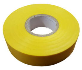 19mm x 33m Yellow Flame Retardant Electrical PVC Tape Qty 1 Roll