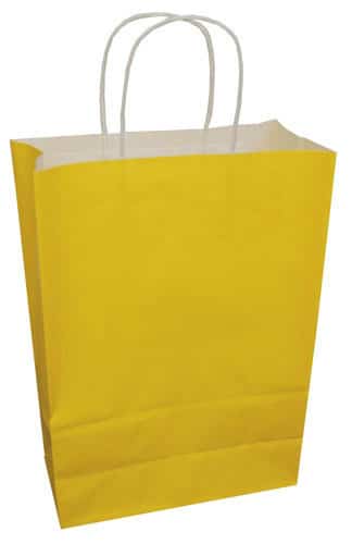 Bright Coloured Twisted Handle Kraft Paper Party Gift Easter Carrier Bags