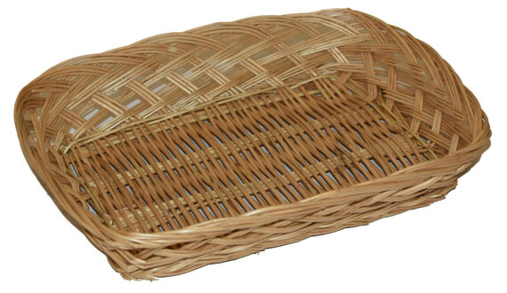 300mm x 230mm x 70mm Medium Wicker Basket for Easter and Christmas Gifts Qty 1
