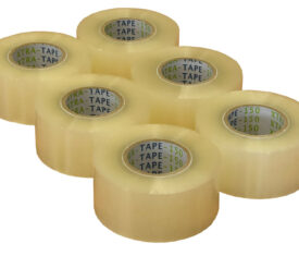 48mm x 150m Extra Long Clear Adhesive Parcel Tape Qty 36 Rolls