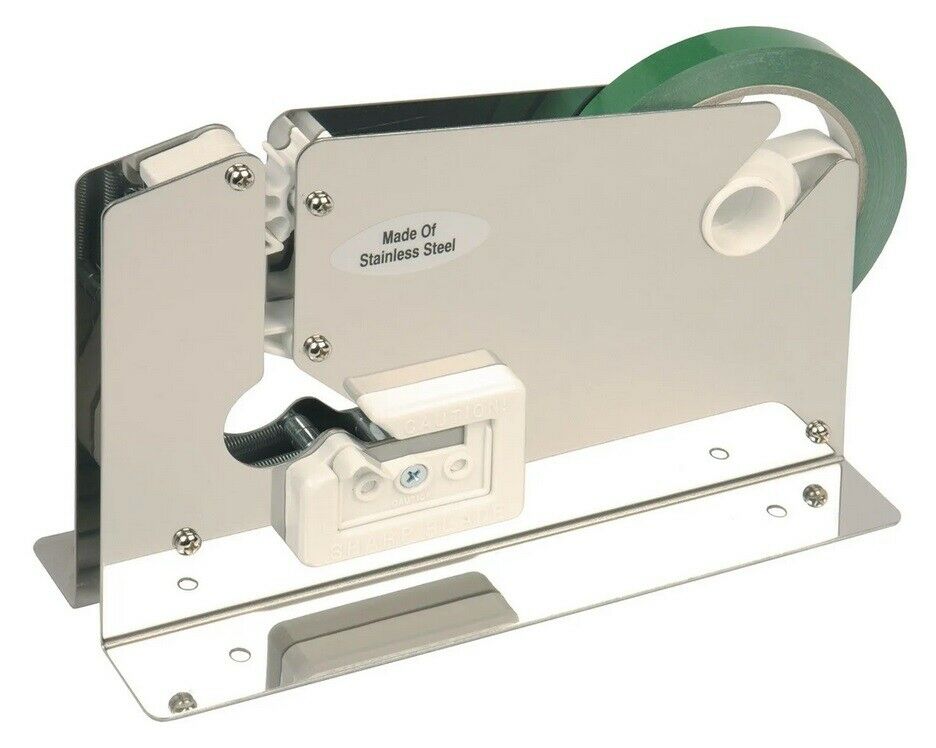 PD223T 12mm Adhesive Tape Dispenser Bag Neck Sealer Trimmer Stainless Steel