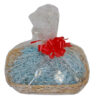 Wicker Basket Gift Wrap Kits for Easter with Shredded Paper and Cellophane