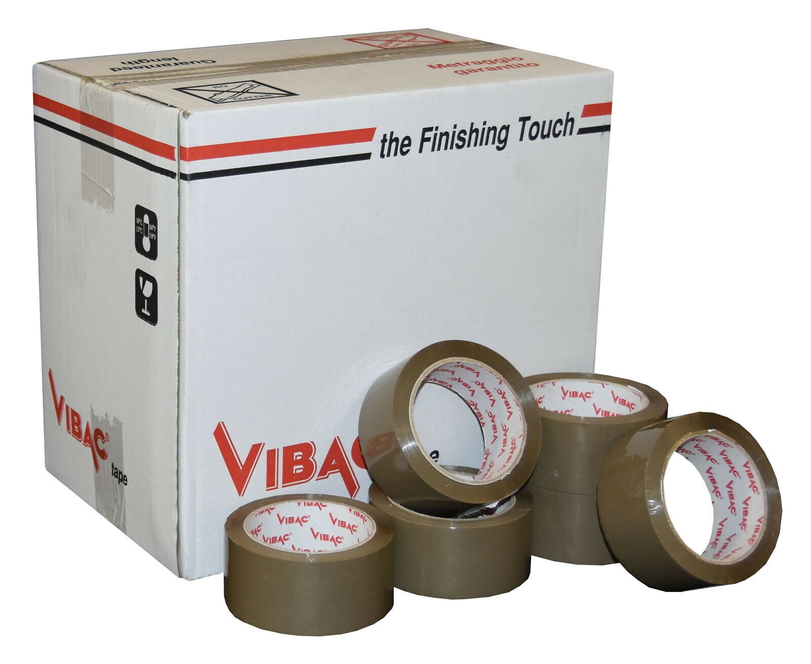 Vibac 832 Buff No Noise Hot Melt Adhesive Tape 48mm x 66m Qty 36 Rolls