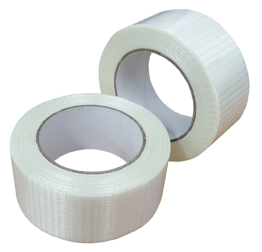 75mm x 50m Reinforced Crossweave Adhesive Super Heavy Duty Packing Tape