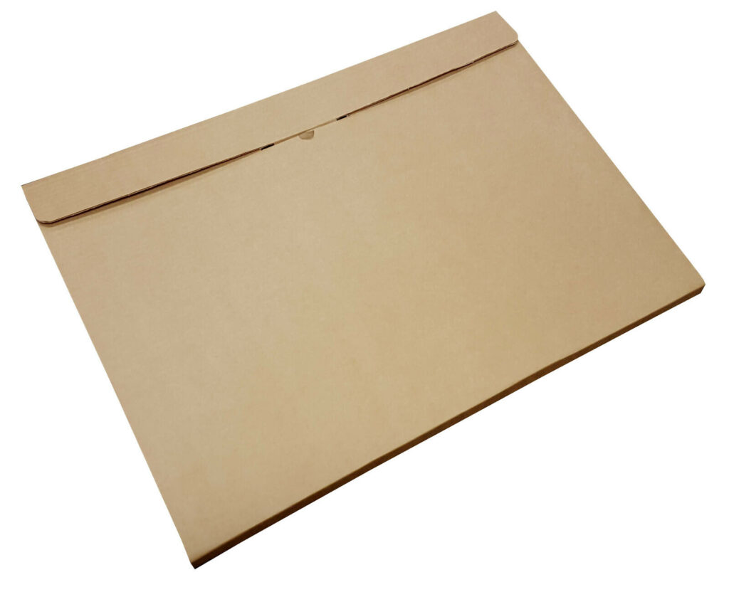 A2 Brown Cardboard Folders Wraps Boxes for Posters Artwork Coursework