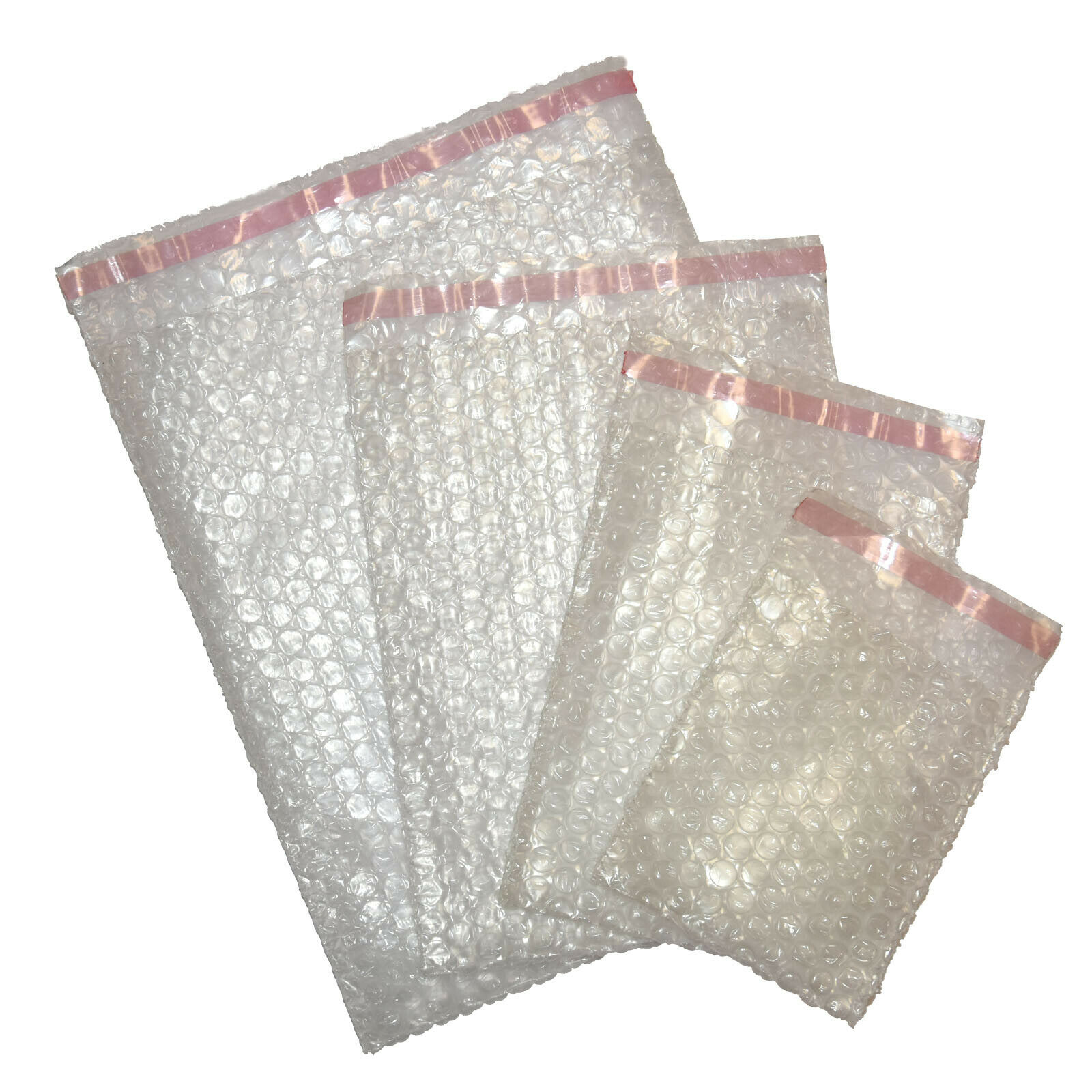 Jiffy Plain Bubble Bags with Peel and Seal Strip Choose from 7 Sizes Pack of 100