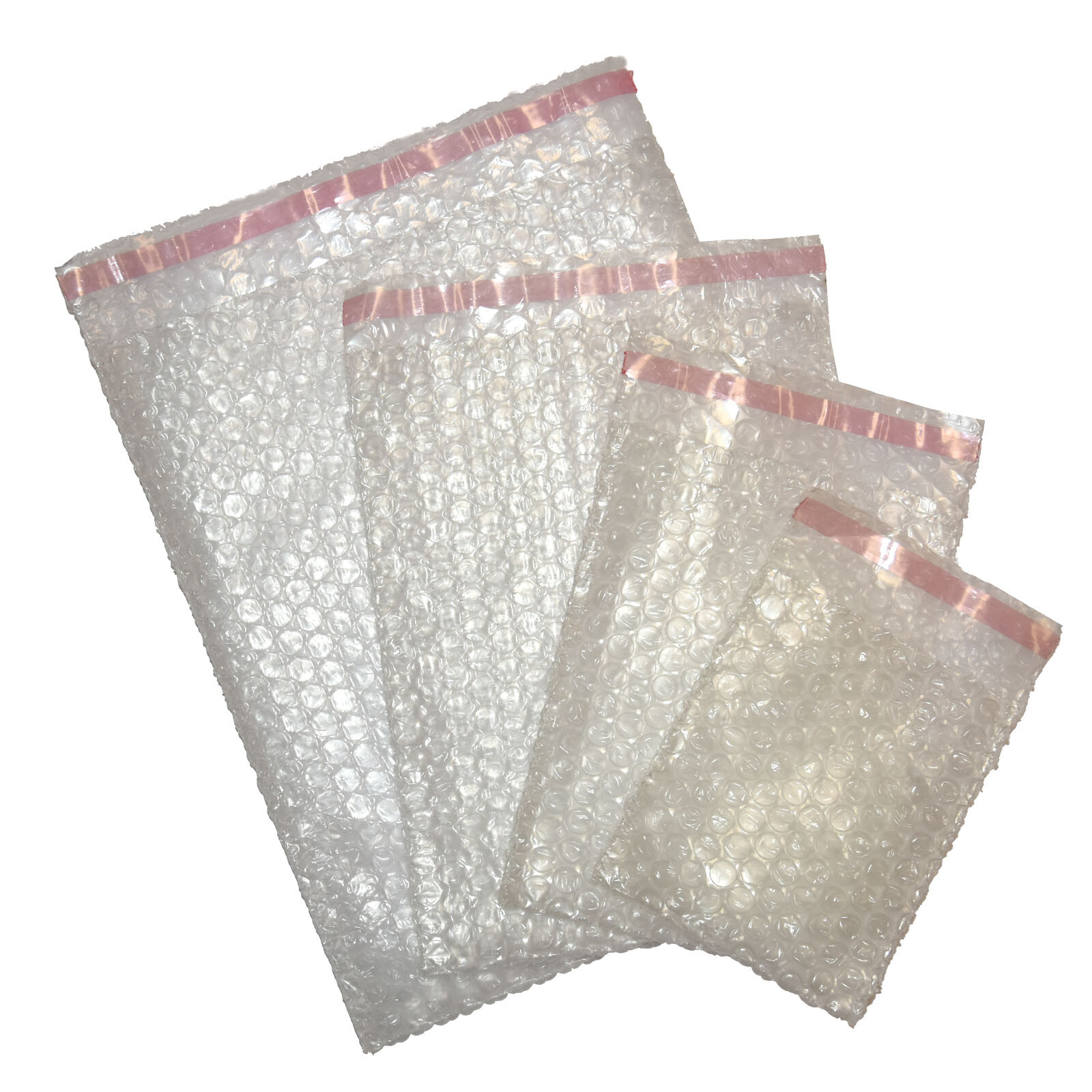 Plain Bubble Bags Pouches Peel and Seal Strip Choose from 7 Sizes Pack of 100